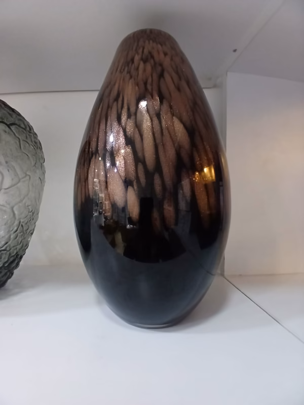 Tall black and brown decorative statement vase for modern home décor in Nairobi Kenya